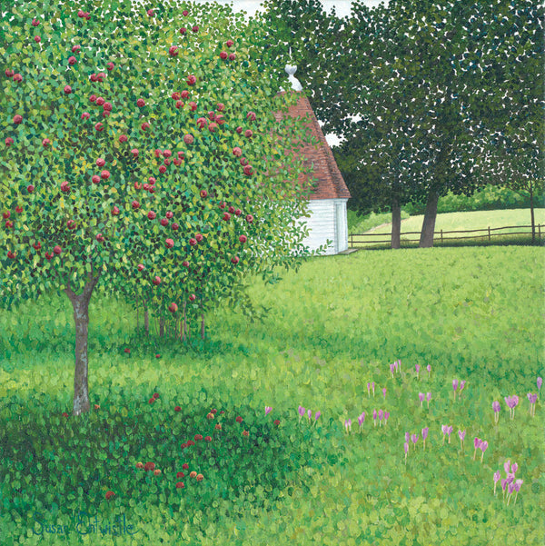 Apple Tree & Meadow Saffron card