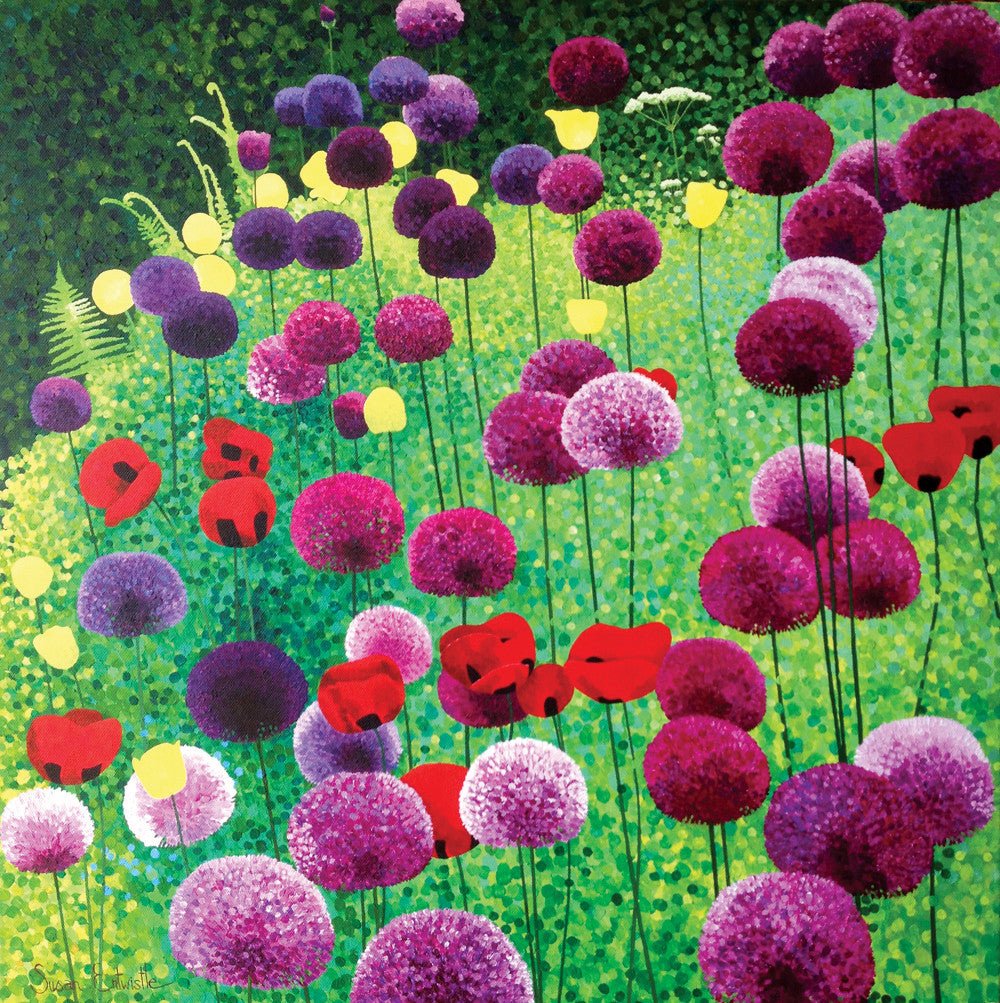 Alliums & Poppies card