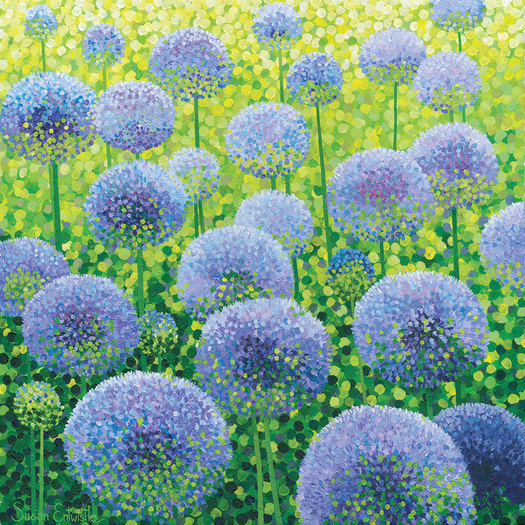 Azure Alliums limited edition print