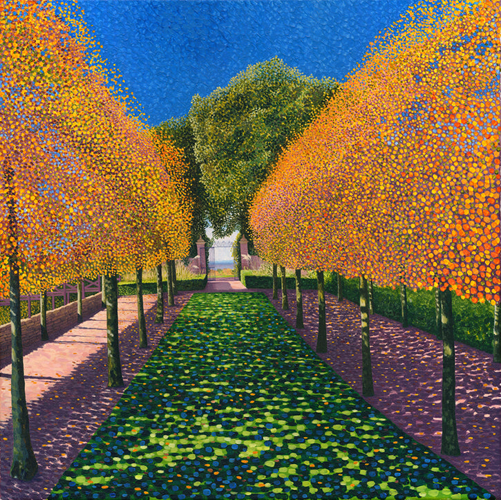 Hidcote Manor - Hornbeam Stilt Garden limited edition print