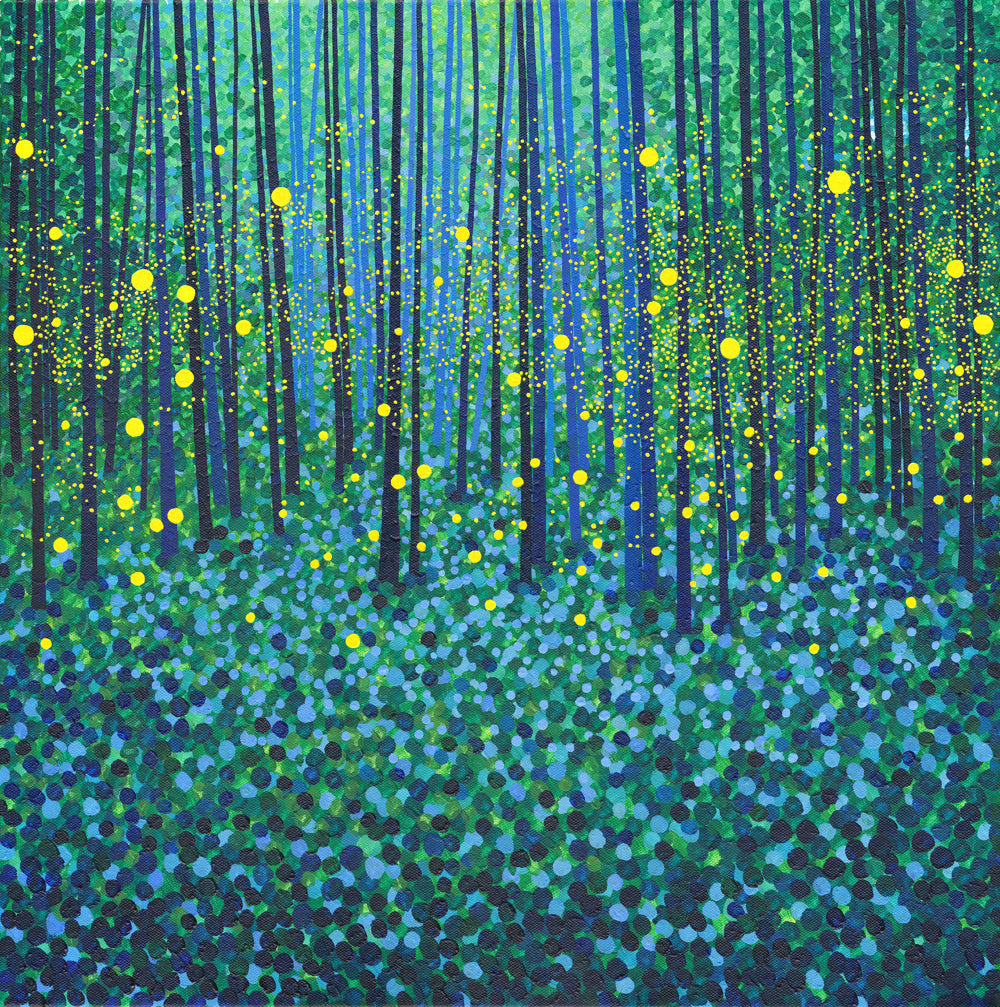 Forest Fireflies card